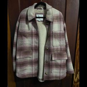 American Eagle Flannel Shirt Jacket